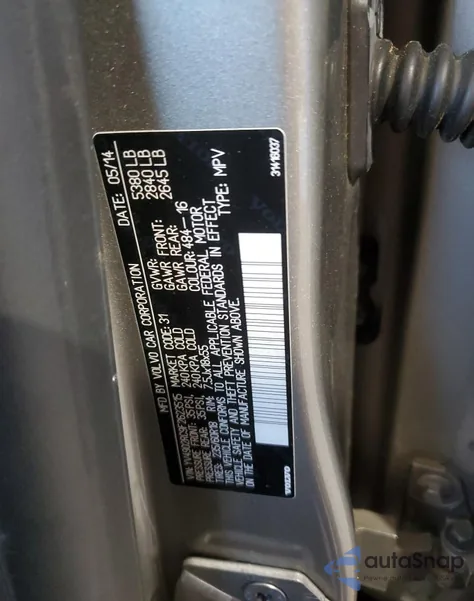 2015 Volvo Xc60 T6 Premier+ из США, поврежденный, VIN YV4902RC9F2623515